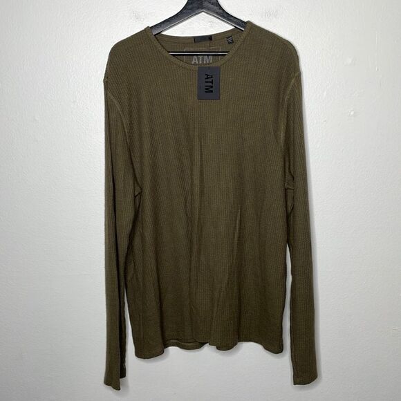 ATM Anthony Thomas Melillo Waffle Knit Lounge Pants & Thermal Knit T-Shirt XXL - Picture 5 of 16